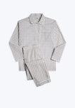 Bishop Pajama Set in Large Grey Gingham