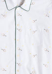 Henry Pajama Set in Tennis Embroidery