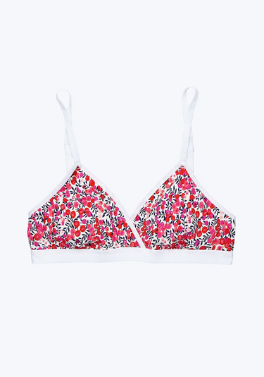 SLEEPY JONES | Liberty Hepworth Triangle Bra in Wiltshire Berries Floral / XS-Wiltshire Berries Floral