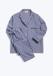 Marina Pajama Set in Large Navy Gingham