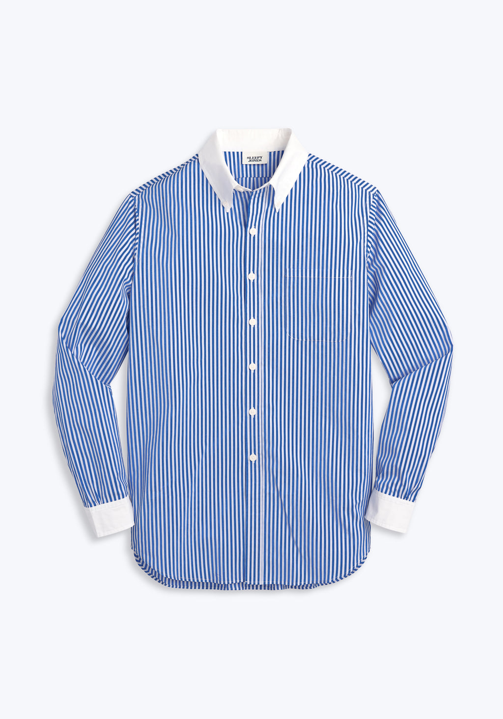 SLEEPY JONES Penn Shirt in Colorblock Bengal Stripe Sleepy Jones
