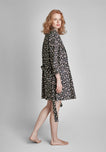 Isa Short Robe in Daisy Print