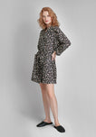 Isa Short Robe in Daisy Print