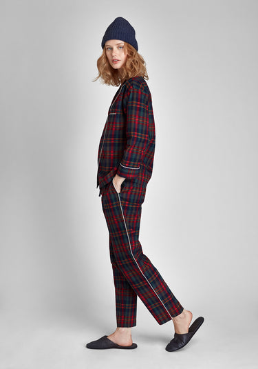 Marina Pajama Set in Berry Plaid Flannel