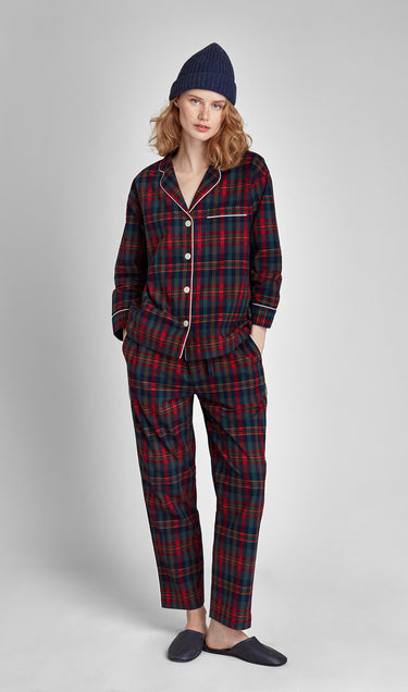 Marina Pajama Set in Berry Plaid Flannel