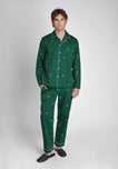 Henry Pajama Set in Embroidered Hounds