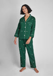 Marina Pajama Set in Embroidered Hounds
