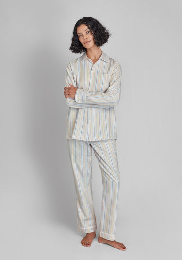 Henry Pajama Set in Twill Stripe