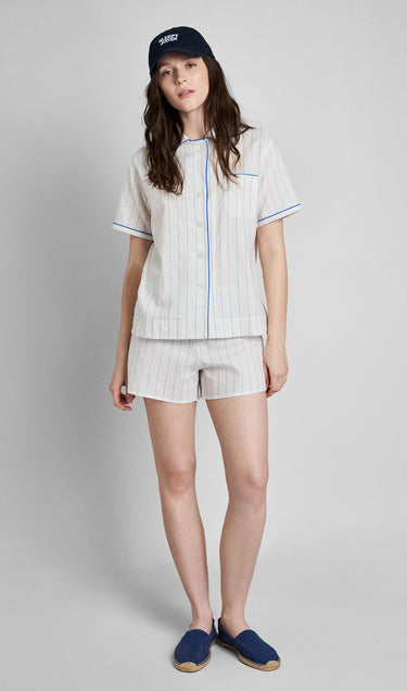 Corita Set in Linen-Cotton Baker Stripe