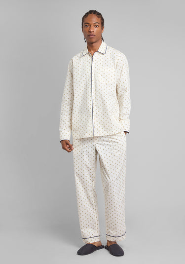 Henry Pajama Set in Yellow & Plum Paisley