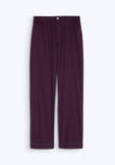 Marcel Pajama Pant in Plum Pinstripe