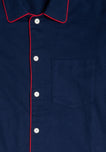 Henry Pajama Set in Navy Flannel