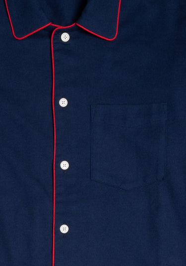Henry Pajama Set in Navy Flannel