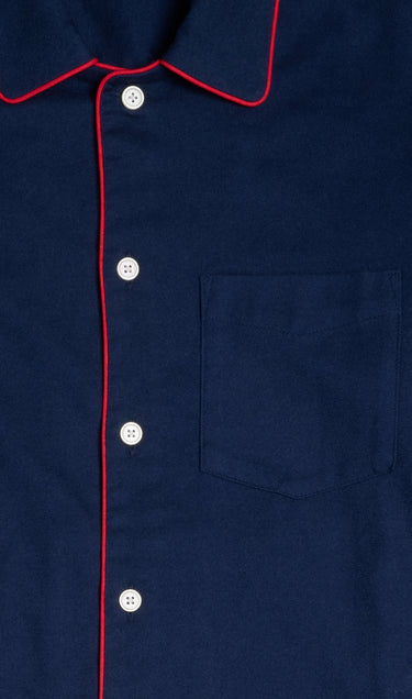 Henry Pajama Set in Navy Flannel