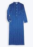 Sleepy Jones x goop Silk Georgia Kaftan in Tie Stripe