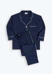 Sleepy Jones x goop Marina Pajama Set in Navy Poplin
