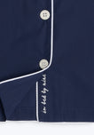 Sleepy Jones x goop Marina Pajama Set in Navy Poplin