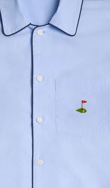 Collector's Edition Henry Pajama Set in Hand-Embroidered Golf Flag