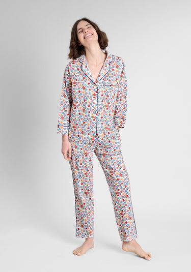Marina Pajama Set in Liberty Edenham Floral White
