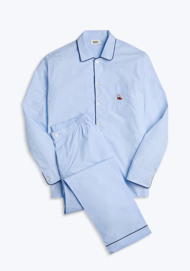Collector's Edition Henry Pajama Set in Hand-Embroidered Push Mower