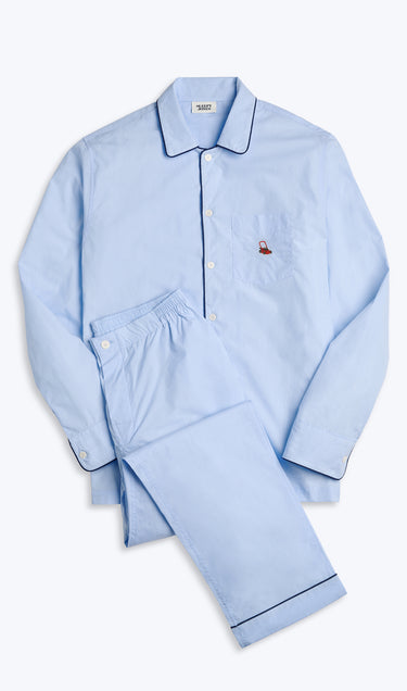 Collector's Edition Henry Pajama Set in Hand-Embroidered Push Mower