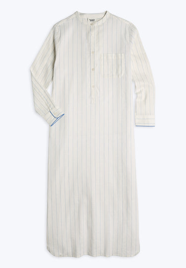 Georgia Kaftan in Linen-Cotton Baker Stripe