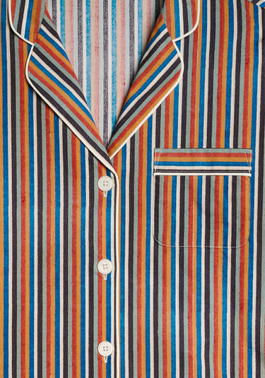 Marina Pajama Set in Woodblock Stripe