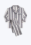 Marina Pajama Set in Nautical Regimental Stripe