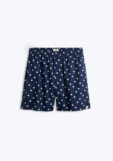 Gus Boxer in Navy Polka Dot