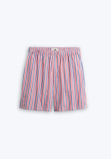 Gus Boxer in Red & Blue Multistripe