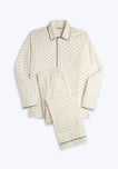Henry Pajama Set in Yellow & Plum Paisley
