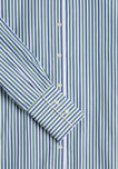 Jo Band Collar Nightdress in Green & Blue Multistripe