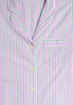 Marina Pajama Set in Green & Lavender Stripe
