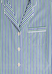 Marina Pajama Set in Green & Blue Multistripe
