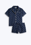 Corita Set in Navy Polka Dot