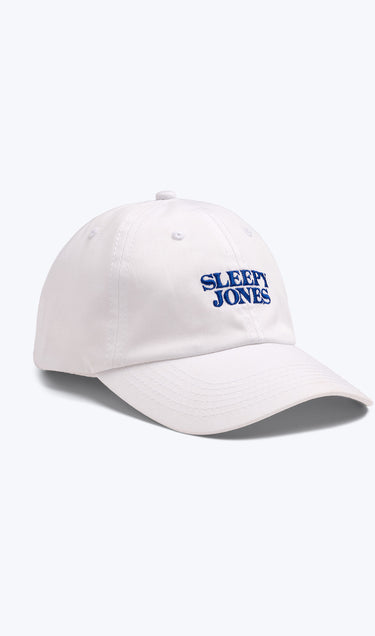 Sleepy Jones Logo Baseball Hat in White