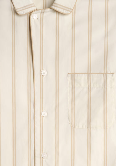 Lowell Pajama Set in Sand & Cream Stripe