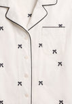 Corita Set in Navy Embroidered Bows