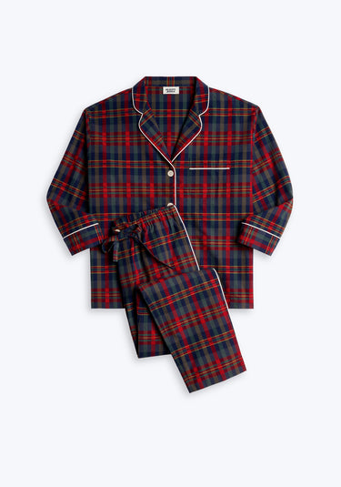 Marina Pajama Set in Berry Plaid Flannel