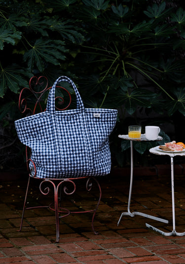 Weekender Bag in Quilted Gingham