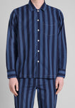 Henry Pajama Set in Blue Cabana Stripe
