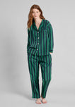 Marina Pajama Set in Green Cabana Stripe