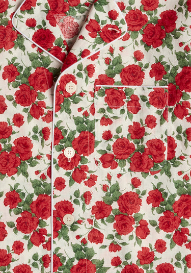 Margaret Linen Pajama Set in Liberty Carline Roses