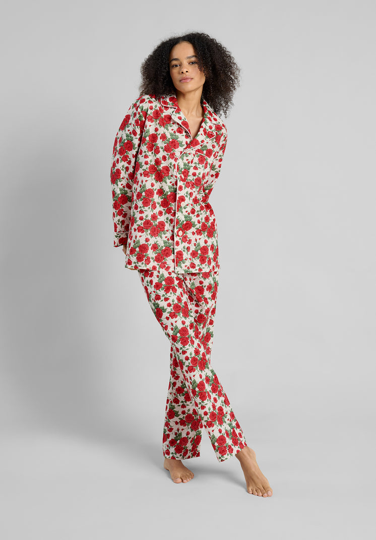 Margaret Pajama Set in Liberty Carline Roses – Sleepy Jones