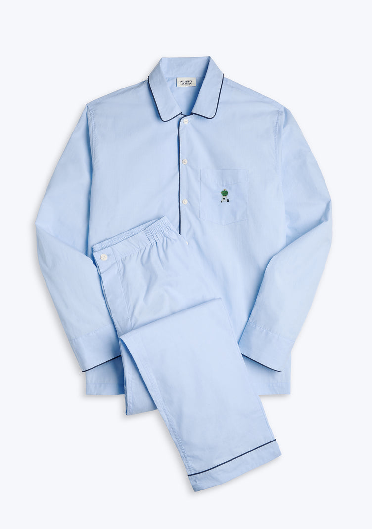 Collector's Edition Henry Pajama Set in Hand-Embroidered Weber Grill