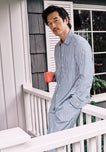 Henry Pajama Set in Green & Blue Multistripe