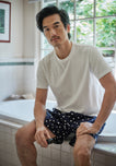 Gus Boxer in Navy Polka Dot