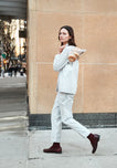 Bishop Pajama Set in Large Grey Gingham