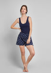 Gus Boxer in Navy Polka Dot