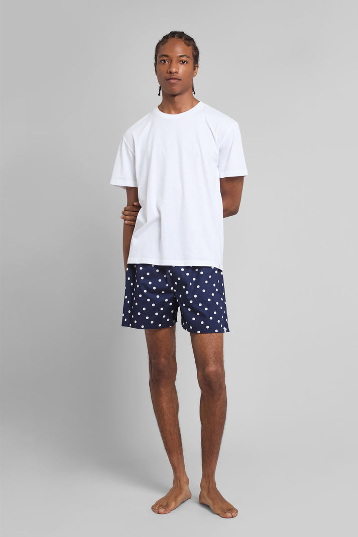 Gus Boxer in Navy Polka Dot